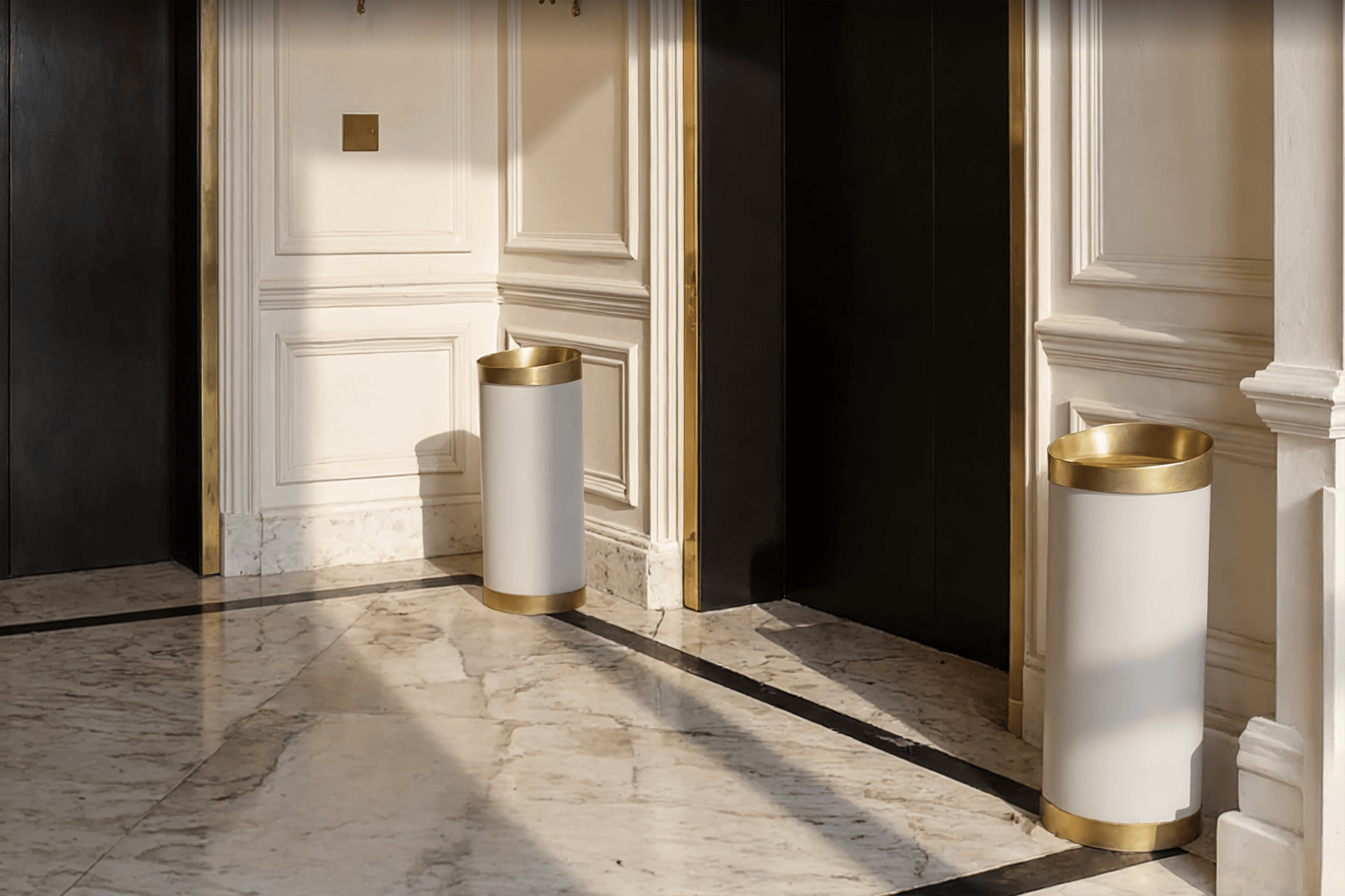 Elite Modern commercial trash can with sleek modern design for hospitality and commercial spaces