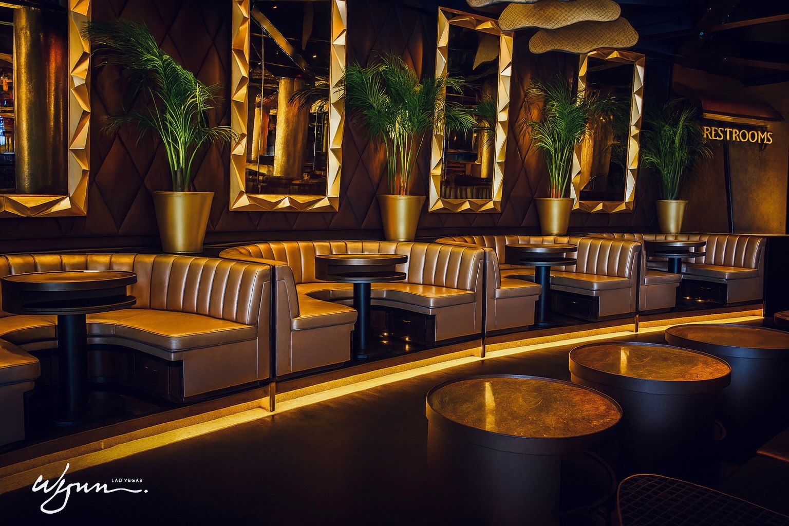Elite Modern hospitality furniture inside the Wynn Resort in Las Vegas XS Nightclub